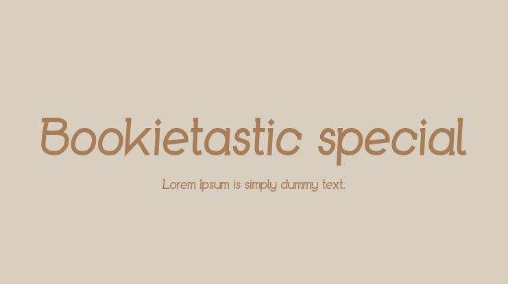 Bookietastic special Font Family