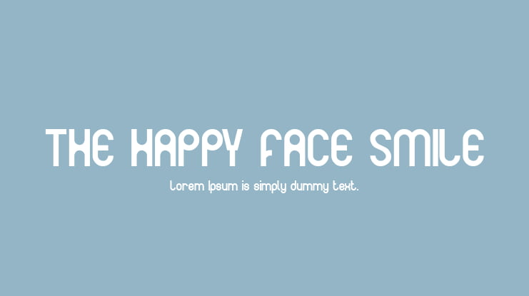 THE HAPPY FACE SMILE Font