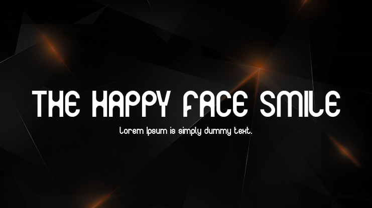 THE HAPPY FACE SMILE Font
