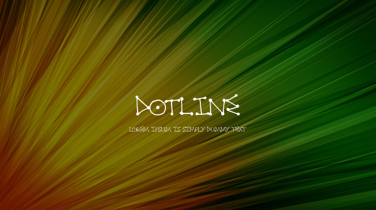 DotLine Font