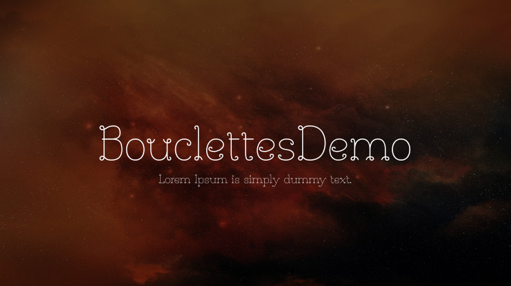 BouclettesDemo Font