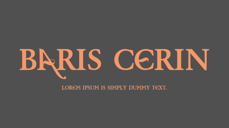 Baris Cerin Font
