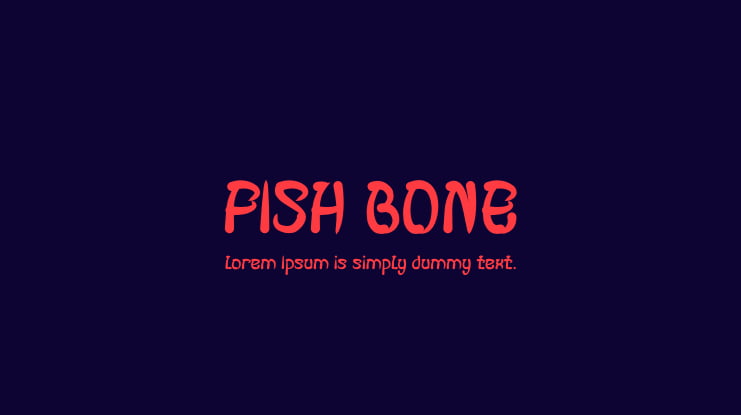 FISH BONE Font Family