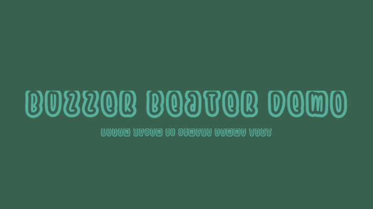 Buzzer Beater Demo Font