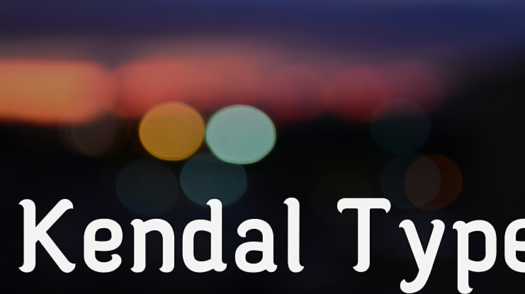 Kendal Type Font