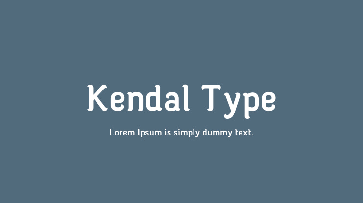 Kendal Type Font