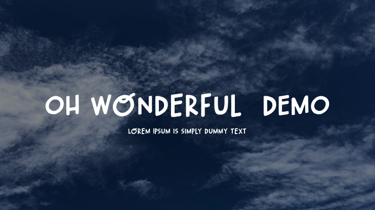 Oh Wonderful  DEMO Font Family