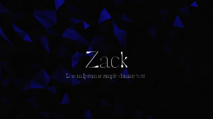 Zack Font