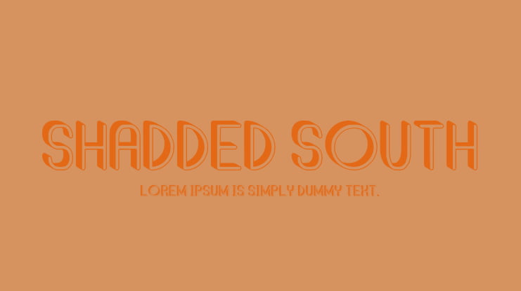 Shadded South Font