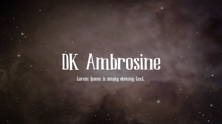 DK Ambrosine Font