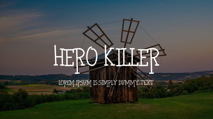 HERO KILLER Font