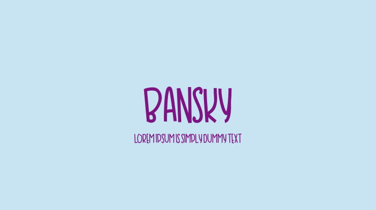 BANSKY Font