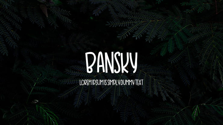 BANSKY Font