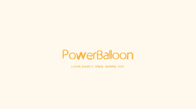 PowerBalloon Font