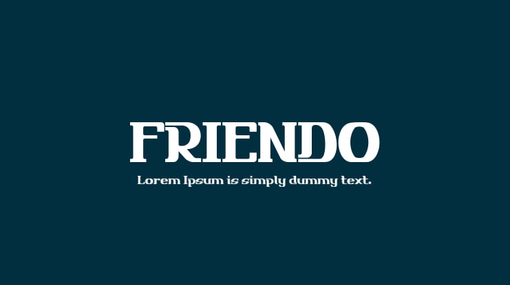 FRIENDO Font Family