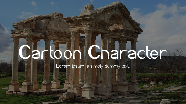 Cartoon Character Font Family