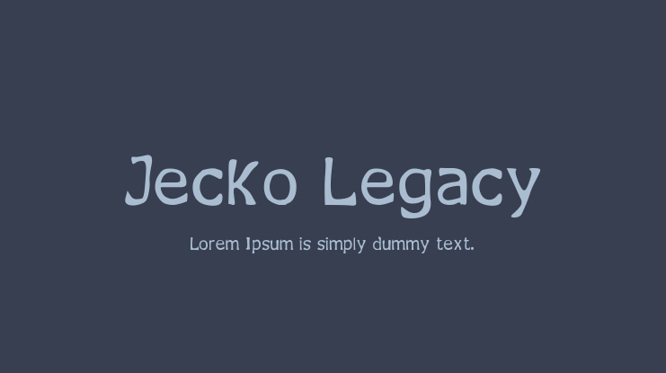 Jecko Legacy Font