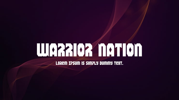 Warrior Nation Font Family
