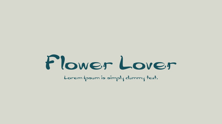 Flower Lover Font Family