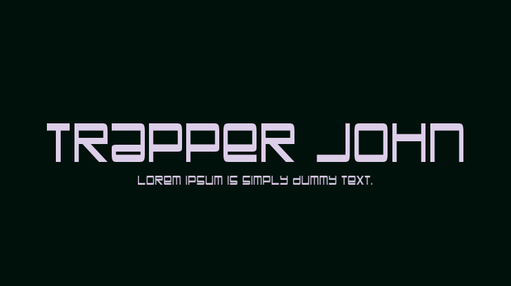 Trapper John Font