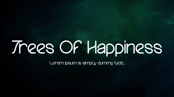 Trees Of Happiness Font