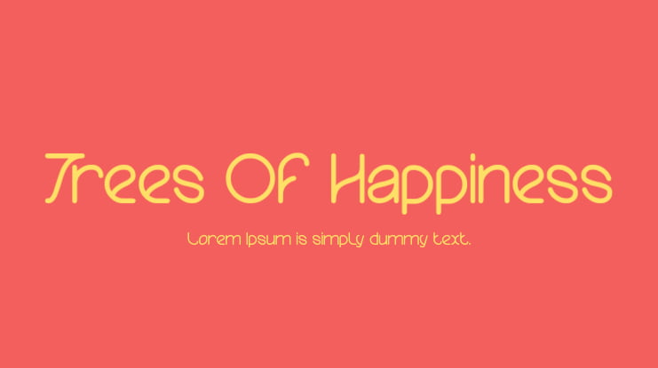 Trees Of Happiness Font
