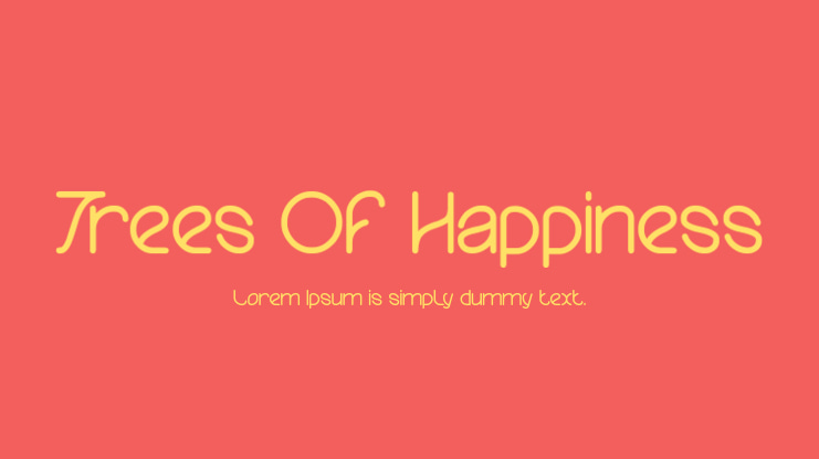 Trees Of Happiness Font