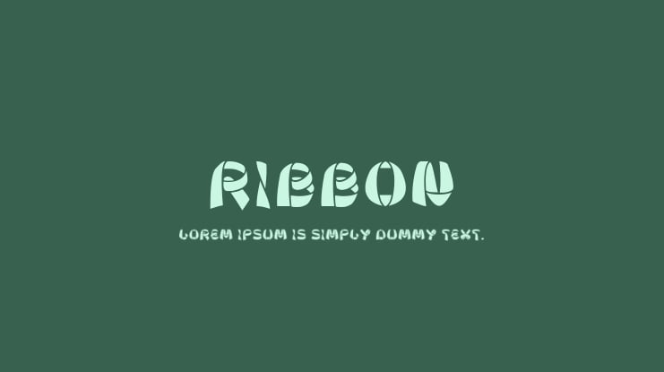 Ribbon Font