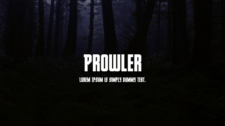 Prowler Font Family