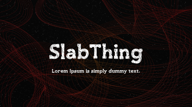 SlabThing Font