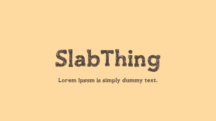 SlabThing Font