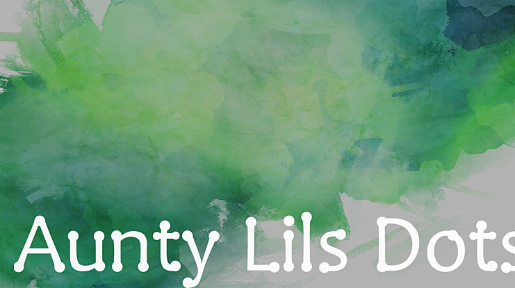 Aunty Lils Dots Font