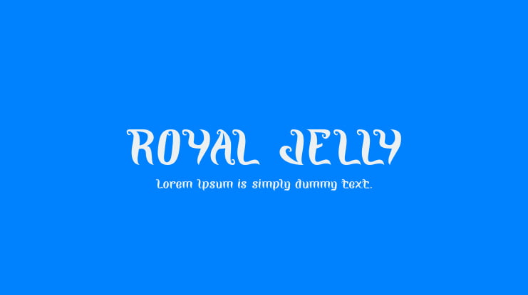 ROYAL JELLY Font Family