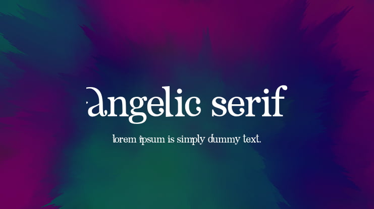 Angelic Serif Font