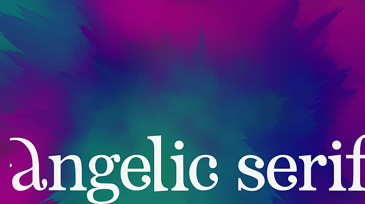 Angelic Serif Font