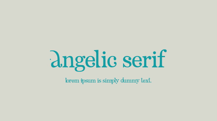 Angelic Serif Font