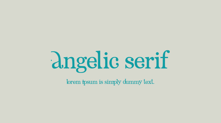 Angelic Serif Font