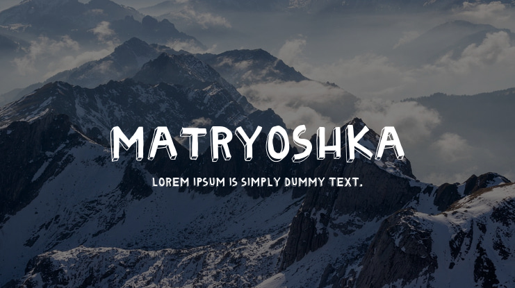 Matryoshka Font