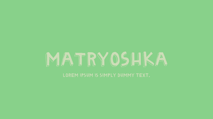 Matryoshka Font