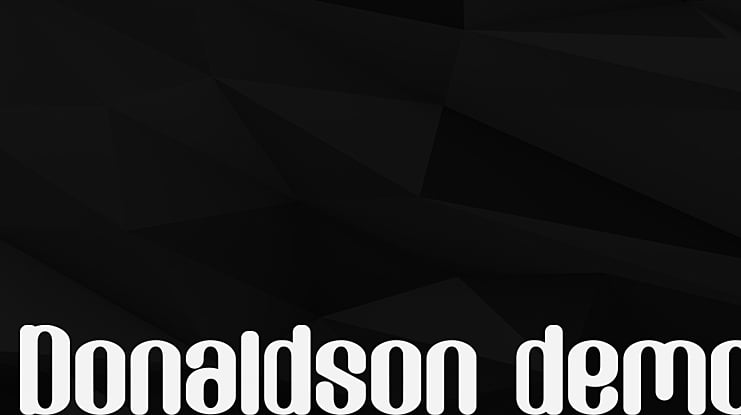 Donaldson demo Font Family