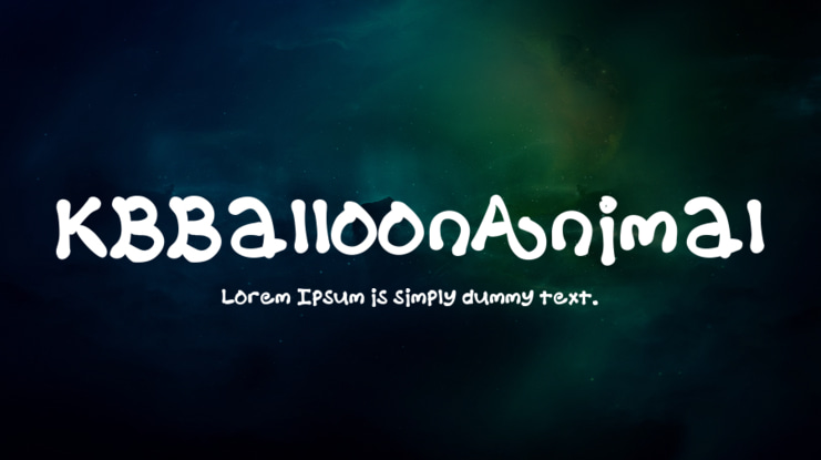KBBalloonAnimal Font