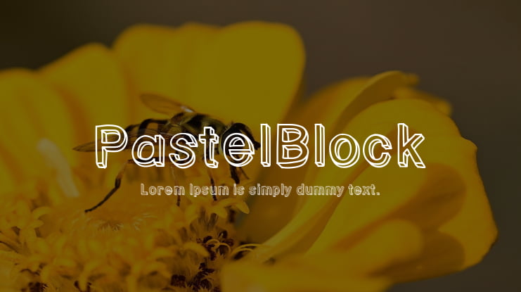 PastelBlock Font
