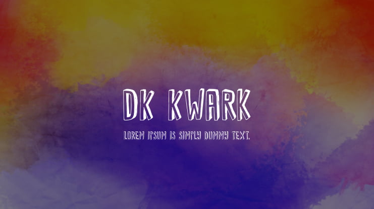 DK Kwark Font