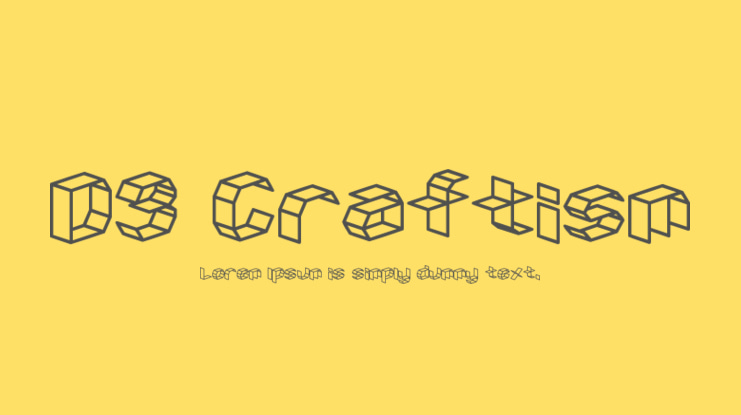 D3 Craftism Font