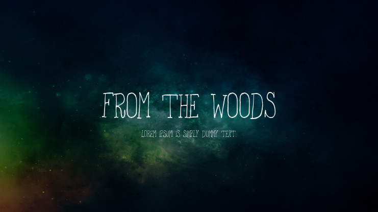 From the Woods Font