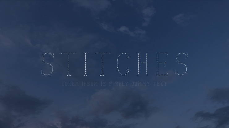 stitches Font Family