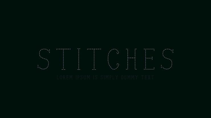 stitches Font Family