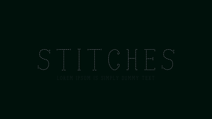 stitches Font Family