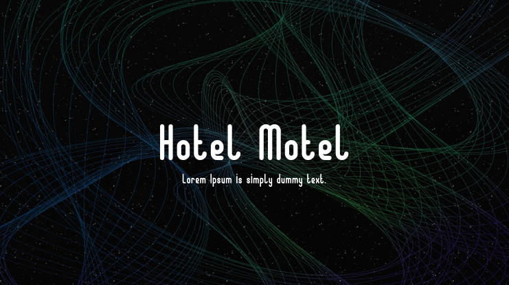 Hotel Motel Font Family