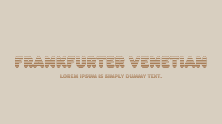 Frankfurter Venetian Font
